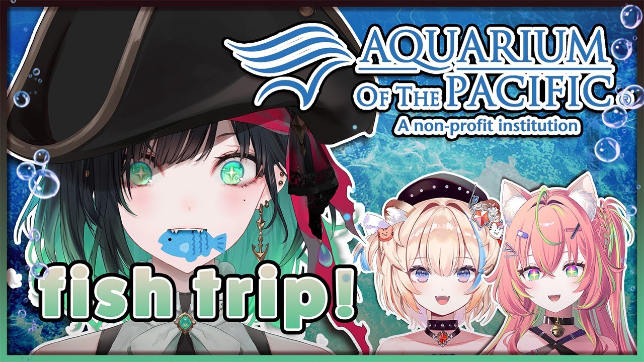 A Pirate Vtuber’s Day at the Aquarium 🦈 | Live IRL Tour @MiaMelonya @ShabelTonya