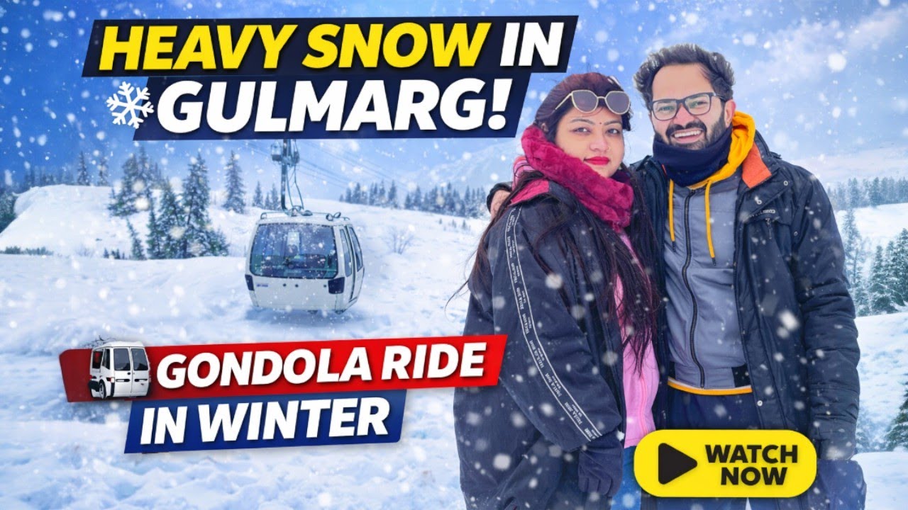 Gulmarg Under Heavy Snowfall ❄️ | Gondola Ride Turned Into a Winter Adventure