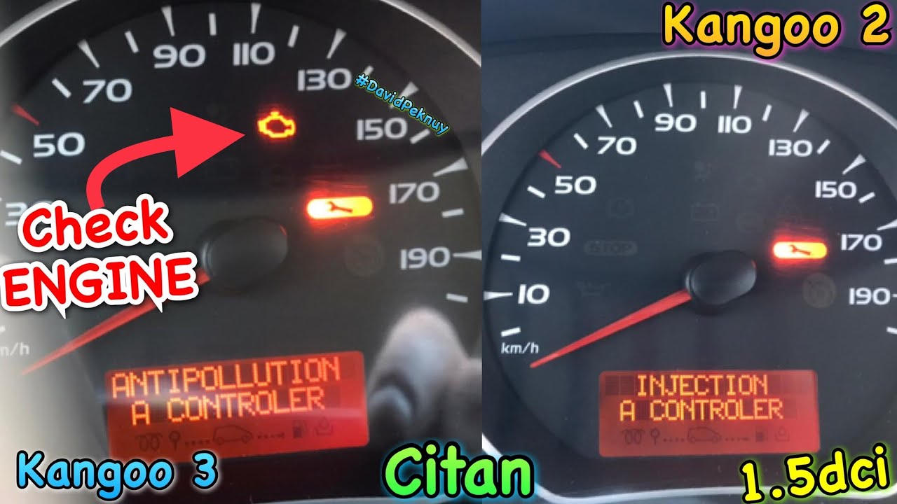 Рено Кенго 2 INJECTION A CONTROLER. ANTIPOLLUTION A CONTROLER. Renault Kangoo DF647 fault. 1.5 dci.