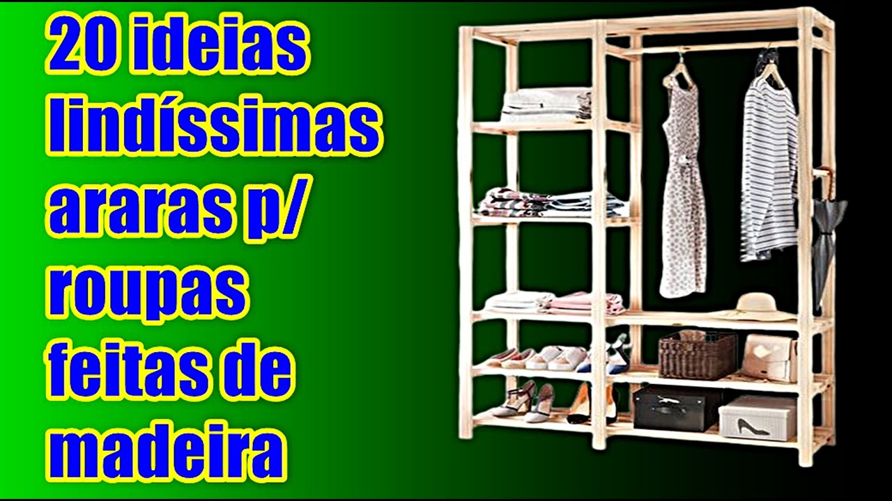 20 ideias incríveis de Araras feitas de madeira que vão te encantar
