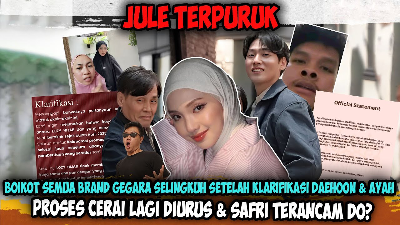Jule Hapus Foto Bersama Daehoon❓ DI Boikot Brand, Proses Cerai Lagi Diurus & Safri Terancam DO?