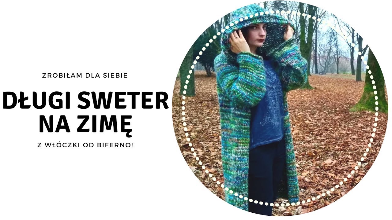 Długi sweter na zimę z wł&oacute;czki od Biferno! 😍