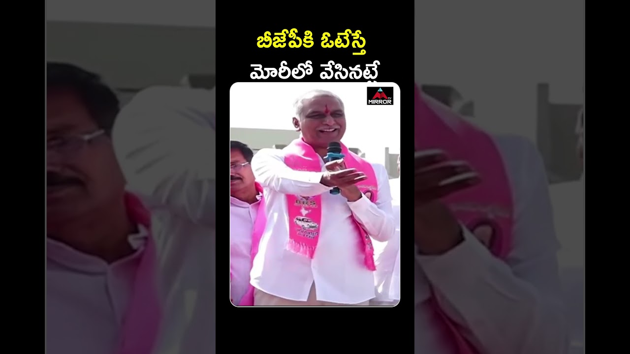 బీజేపీకి ఓటేస్తే మోరీలో వేసినట్టే   Harish Rao Slams BJP Party | CM Revanth Reddy | TG Politics | MT