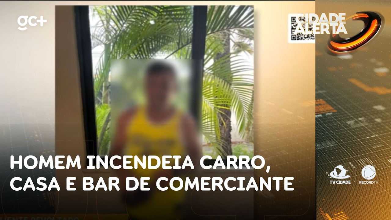 Homem incendeia carro, casa e bar de comerciante ao ter pedido negado | Cidade Alerta CE