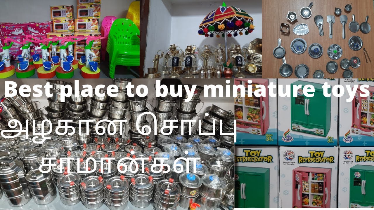 Madurai miniature toys | Miniature cooking kitchen set  | soppu saman cooking | Tiny kitchen set