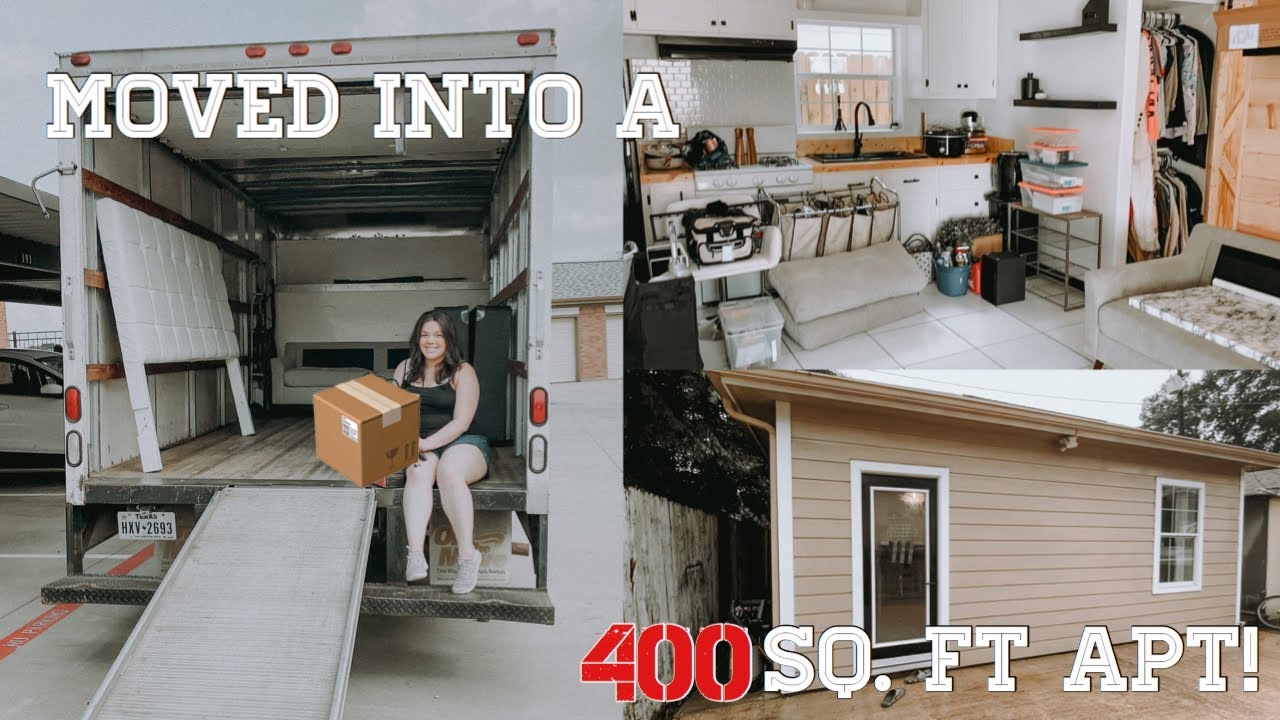 Tiny Home | Moving into a 400 sq. ft apt! | Moving Vlog