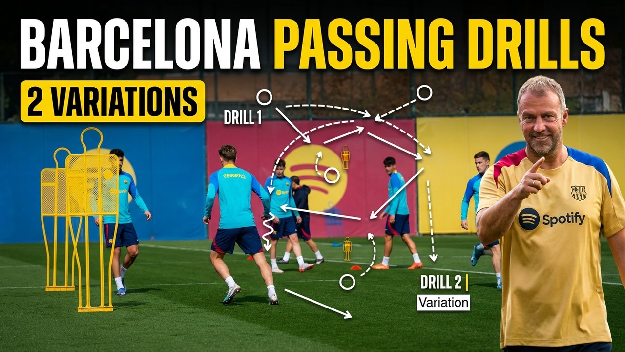 High Intensity Passing Drills Barcelona Style | 2 Variations