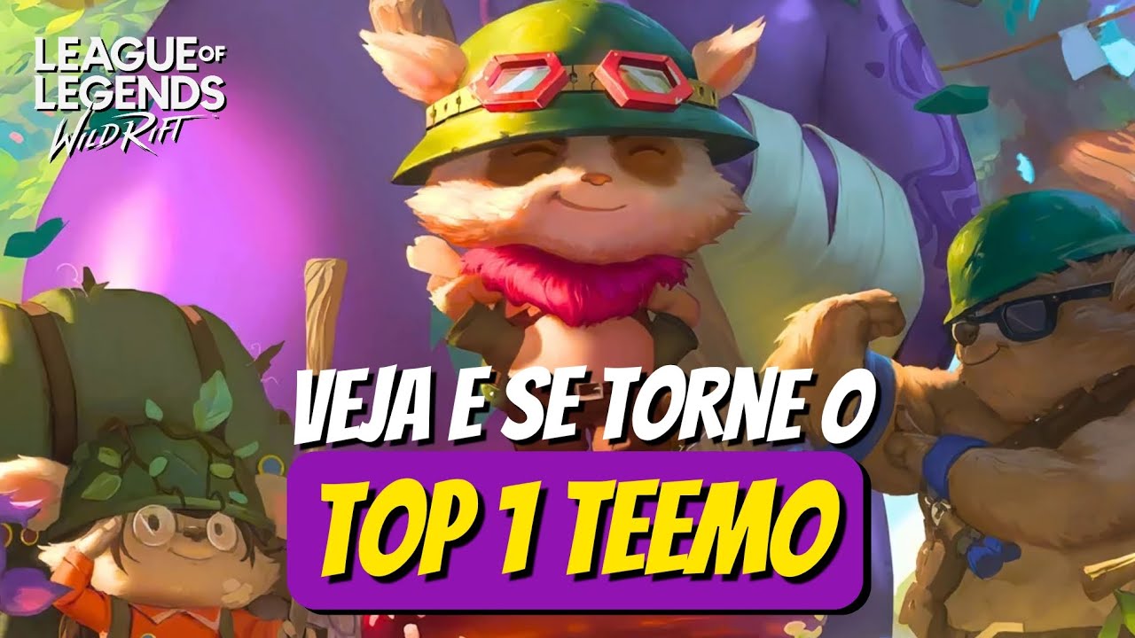 Você JOGA DE TEEMO ERRADO! – Veja o que ninguém te ensinou no Wild Rift