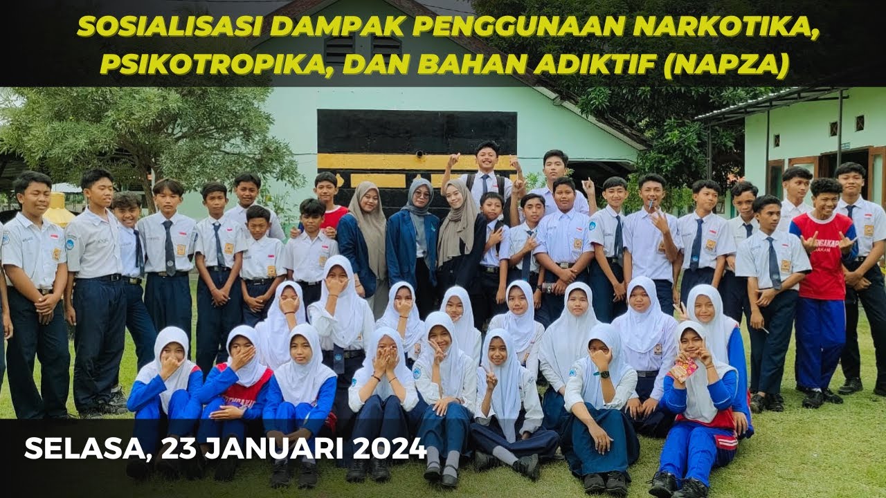 Sosialisasi Dampak Penggunaan Narkotika, Psikotropika, dan Bahan Adiktif (Napza) di SMPN 1 Kapongan