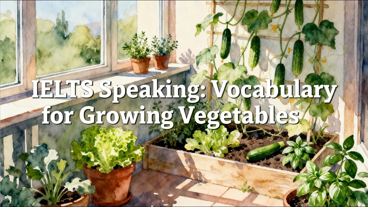 IELTS Speaking Vocabulary | Lesson 8: Growing Vegetables