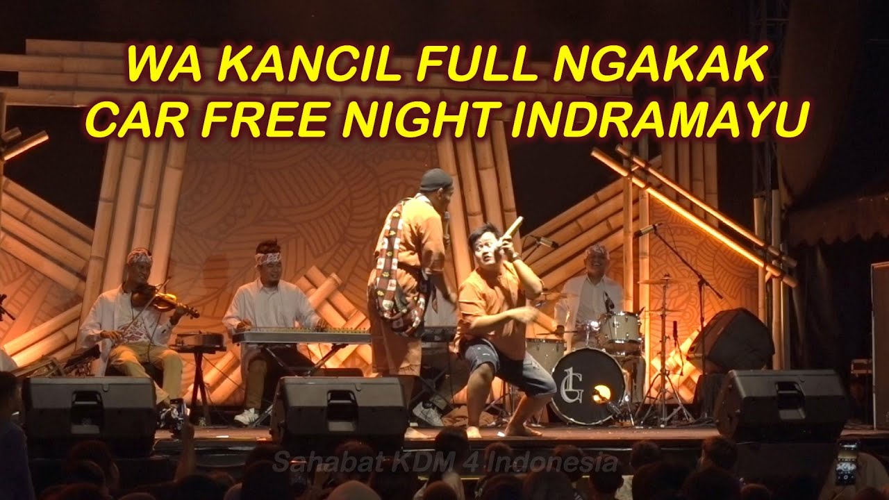 Wa Kancil Tampil Ngakak di Car Free Night Indramayu