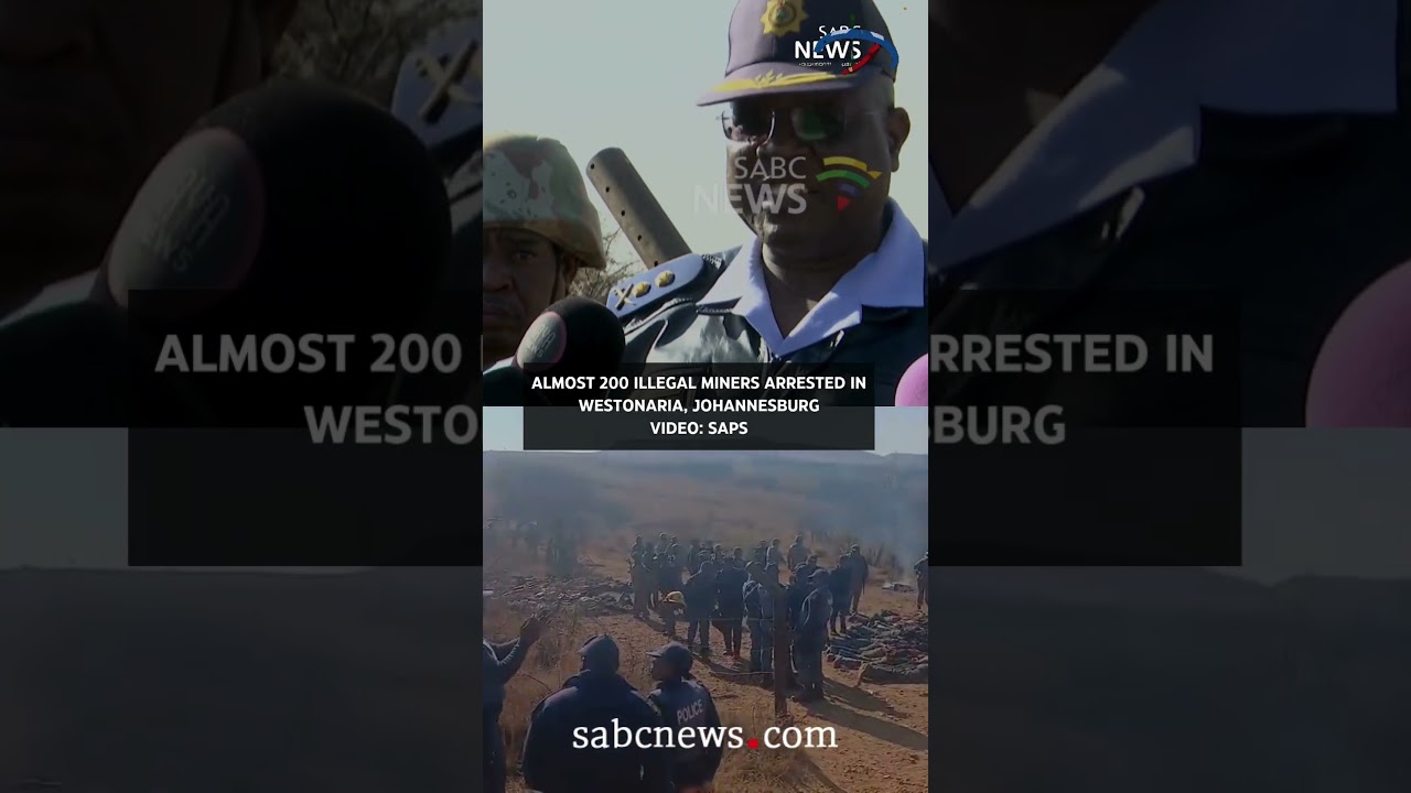 Almost 200 suspects have been arrested for illegal mining.  #sabcnews