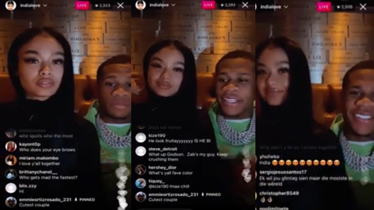 India Love & Devin Haney on IG Live | 12-25-21