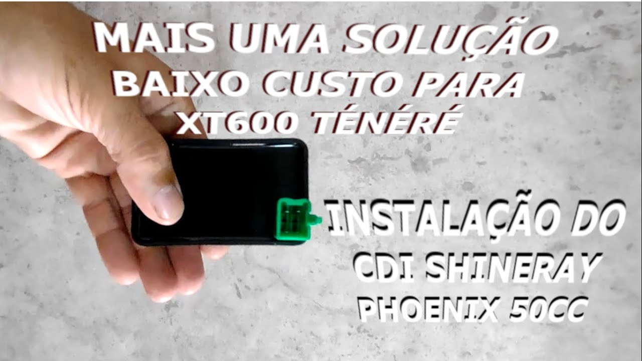 Adaptando CDI Shineray Phoenix50cc na XT600z TÉNÉRÉ 1988