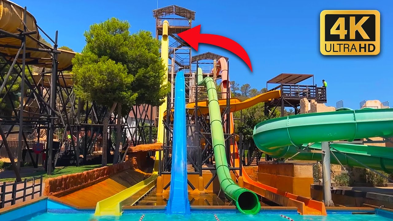 Western Water Park Magaluf Waterslide POVs | Mallorca’s Best Water Park!