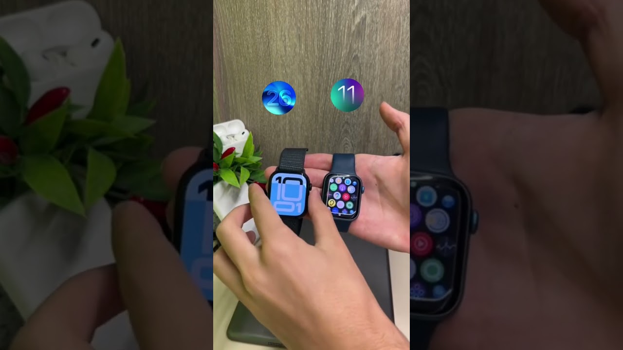 watchOS 26 VS watchOS 11 new features (Part 2) New app icons in photos, alarm & more!! #apple #watch