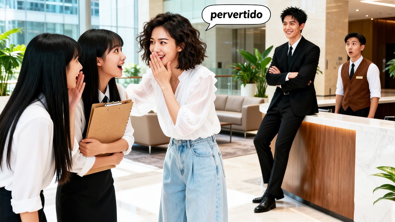 Xinga o CEO em público, todos esperam demissão; ele se apaixona e a contrata na hora!#dorama