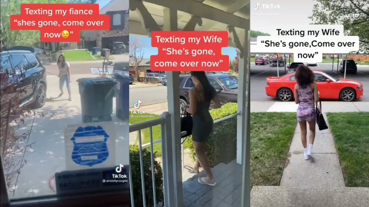 Texting My Wife/Gf "She's Gone, Come Over Now" And See Reaction | Funny