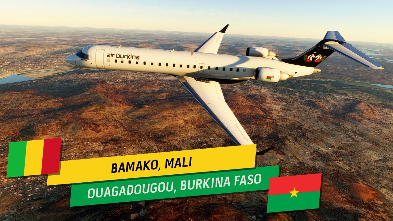 MSFS World Tour 68 - CRJ700 - Bamako, Mali to Ouagadougou, Burkina Faso