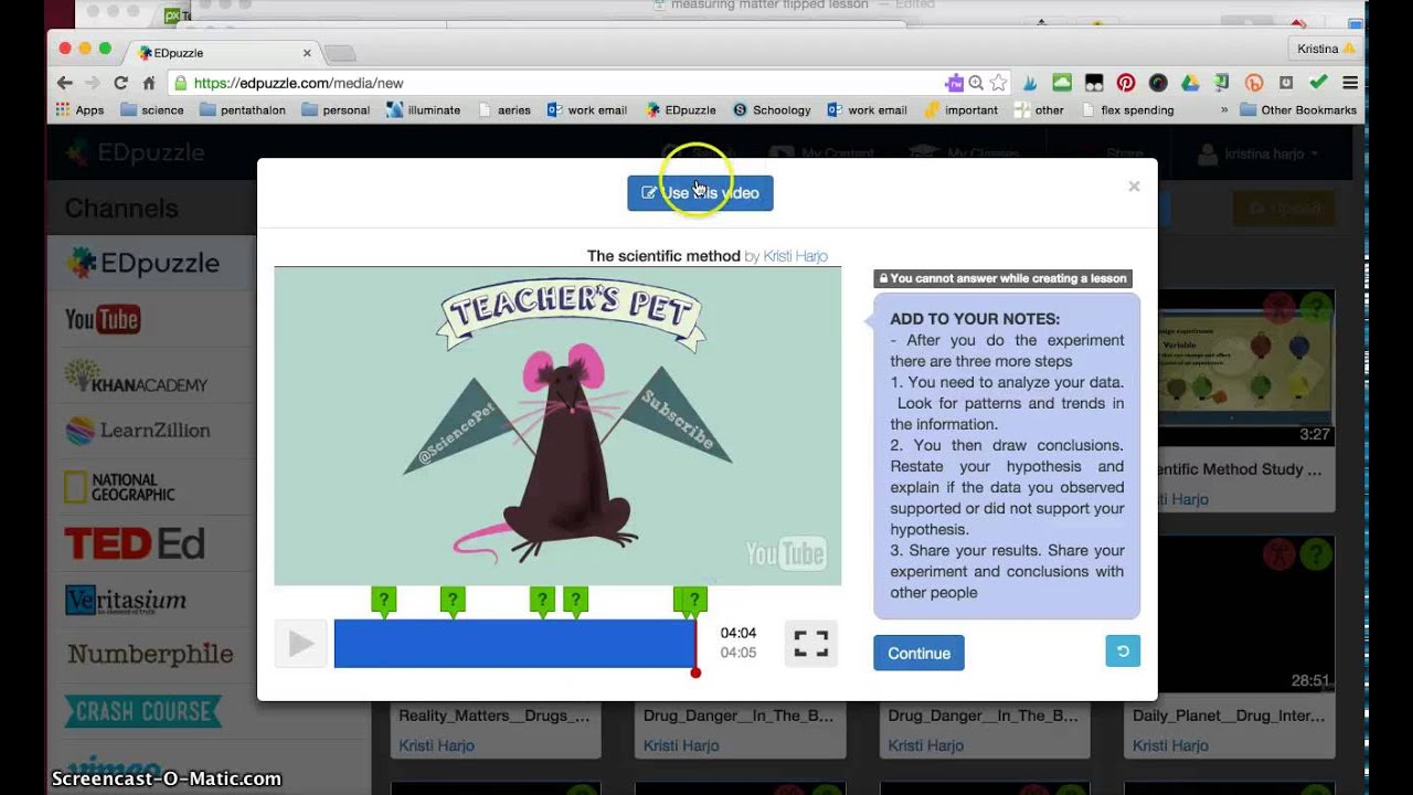 Edpuzzle set up tutorial