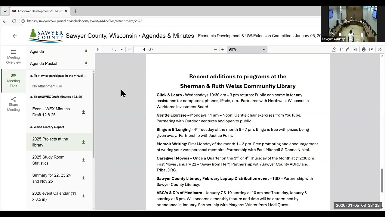 Economic Development and UW Extension 2026 01 05