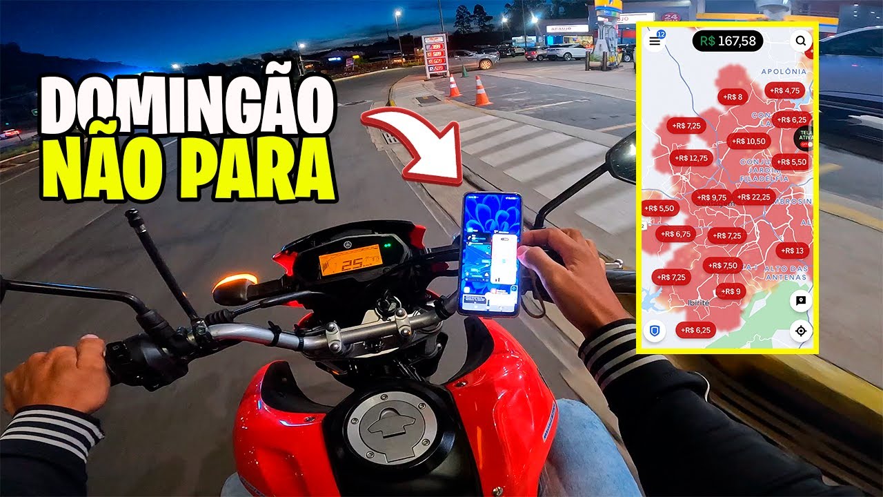 NUNCA FIZ TANTO DINHEIRO EM TÃO POUCO TEMPO NA UBER/99MOTO