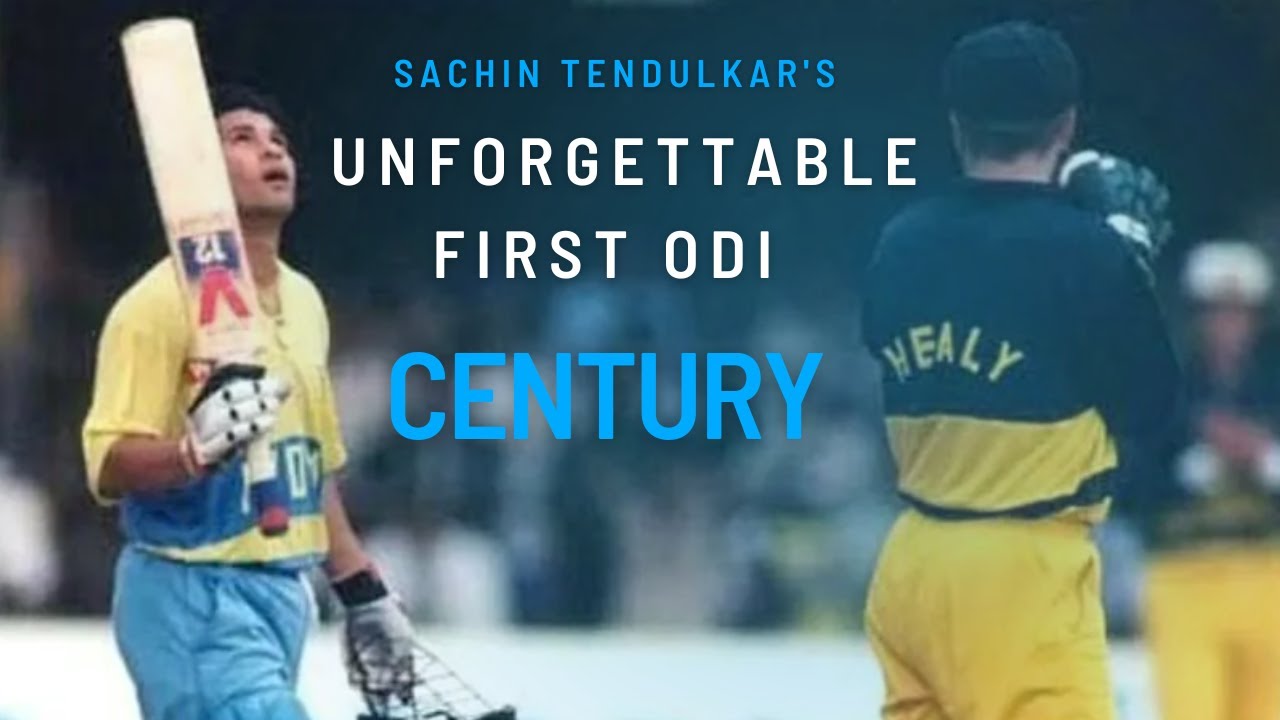 Sachin Tendulkar's First ODI Century | 9 Sep 1994 | Against Australia | A Legend in the Making