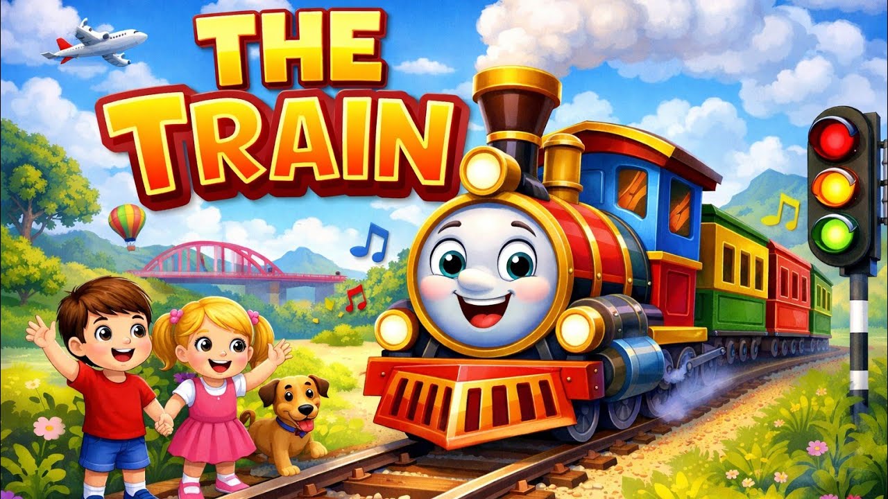 Kids poem happy train 🚂#nursaryrhymes #cocomelon 