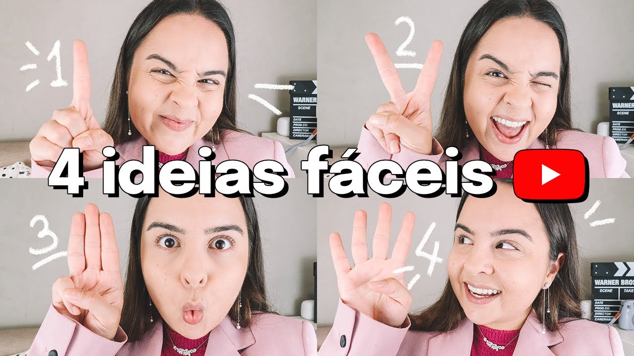 4 IDEIAS De V&Iacute;DEOS F&Aacute;CEIS Para Gravar Para O YouTube!