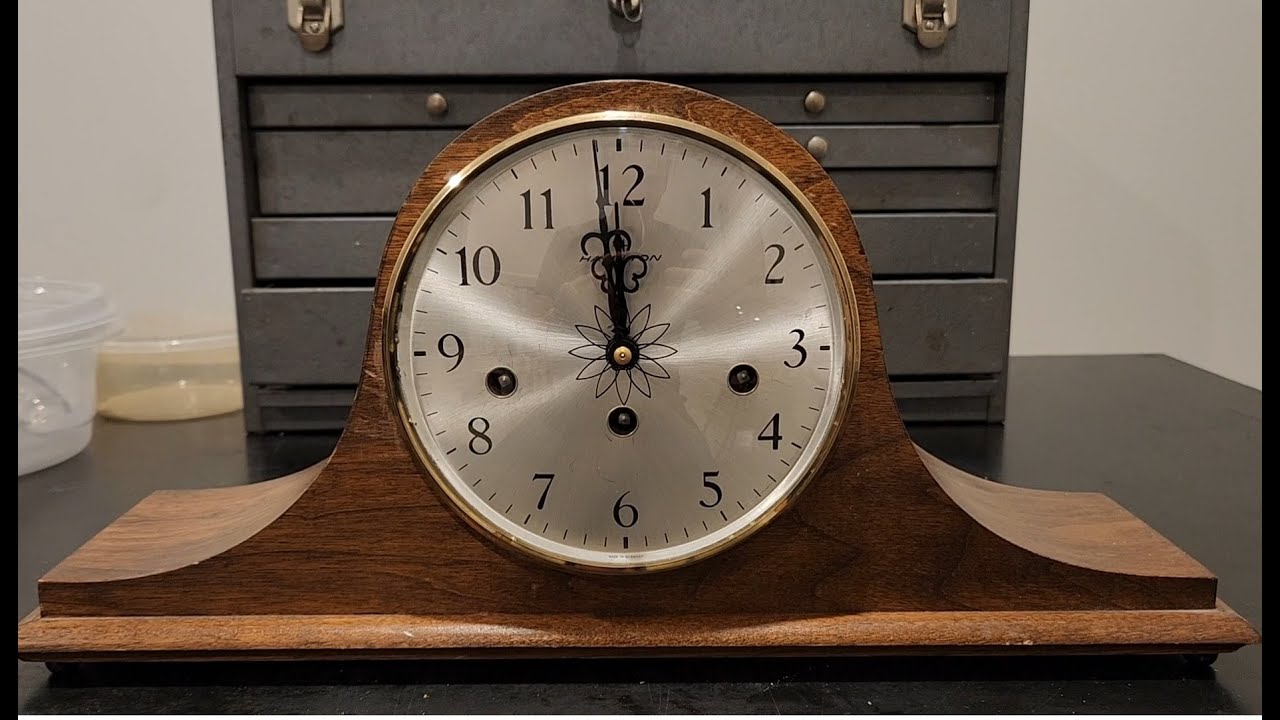 Vintage Hamilton Clock with Hermle Movement Restoration