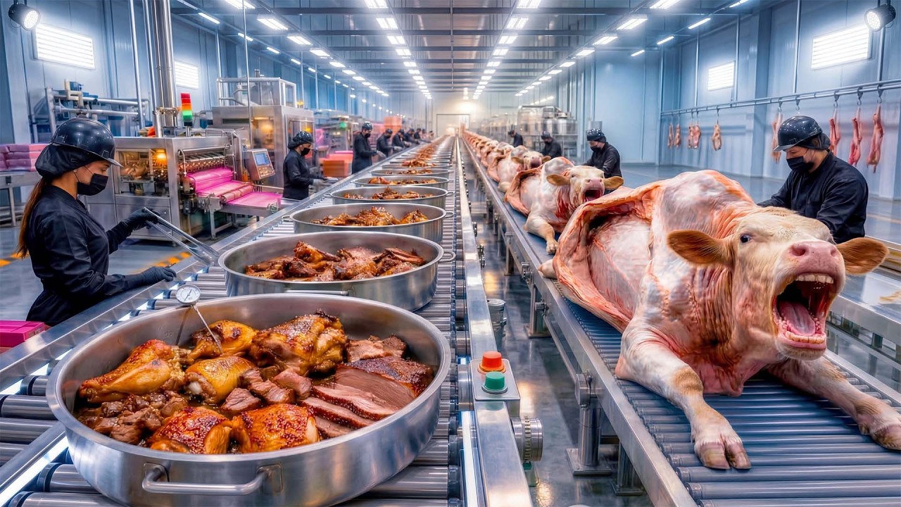 Cattle Meat Korma Factory Process | How Delicious Korma is Made in Large Scale Industry