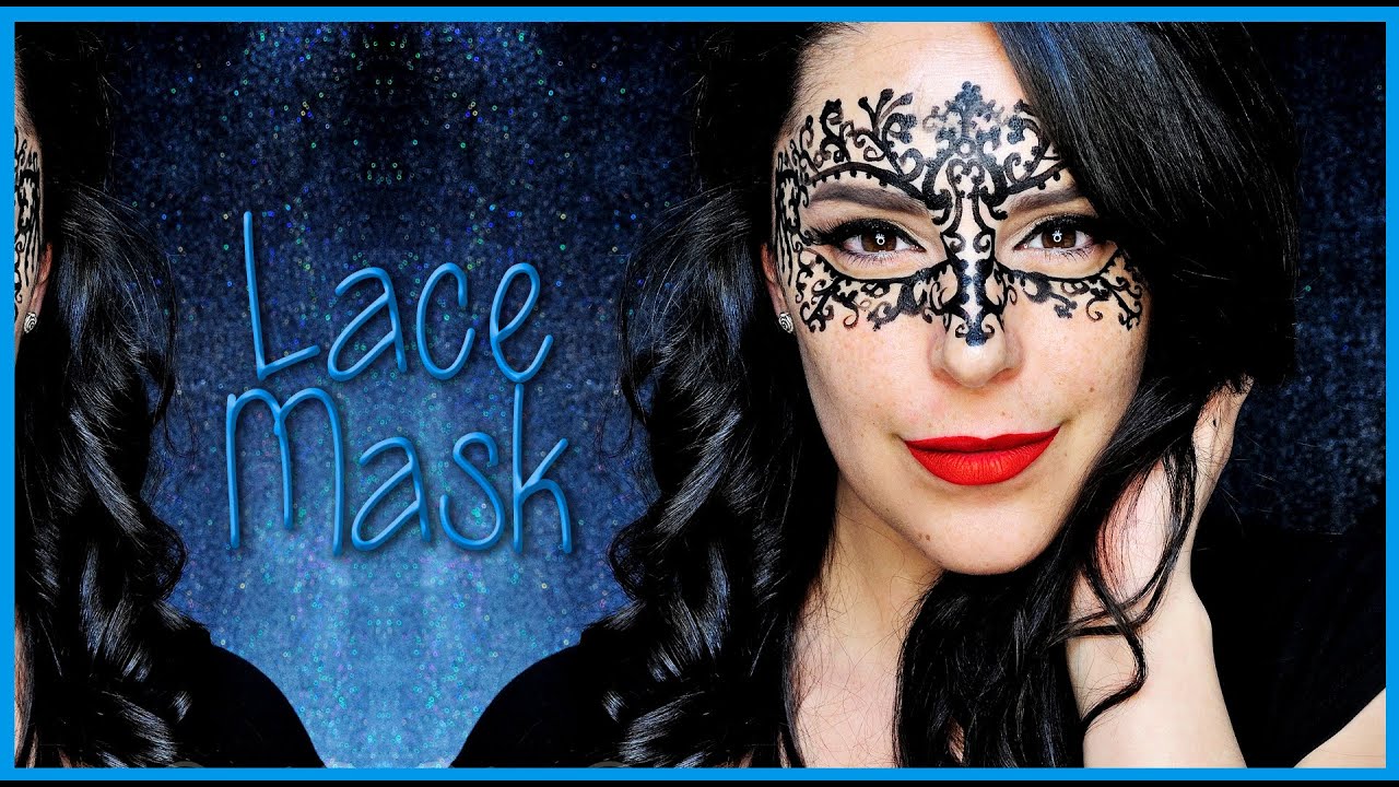 Lace mask face paint makeup tutorial | Silvia Quiros