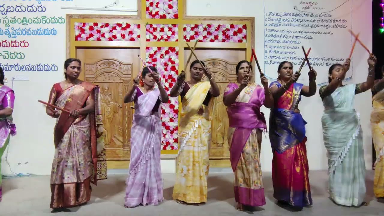 కోలాటం |Christmas celebrations 2025|Telugu Baptist Church Rudravaram 
