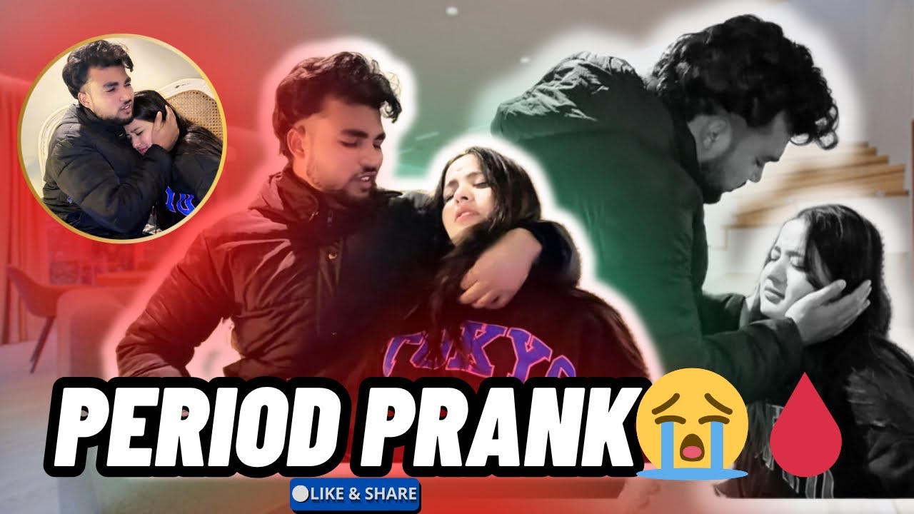 PERIOD PRANK ON MY BOYFRIEND😭!! AJJU ROONE LAGA FULL VIDEO 4K 