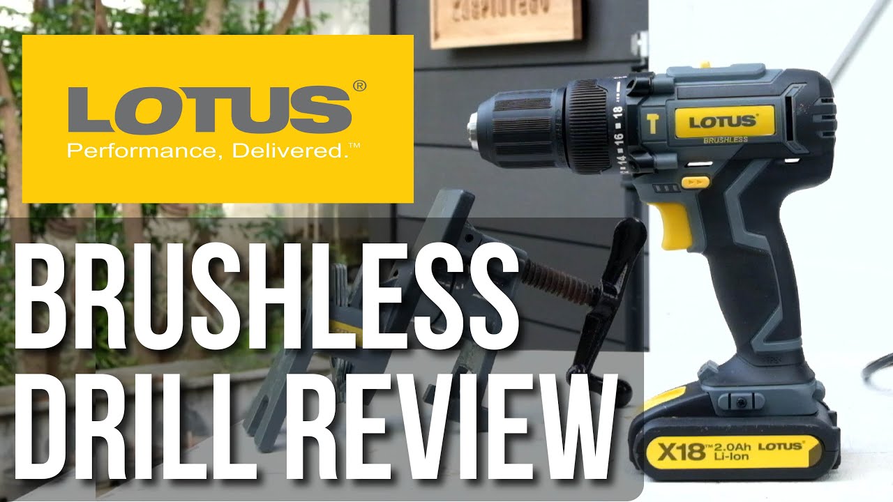 Lotus 18v Brushless Drill Review // New Brushless Drill from Lotus