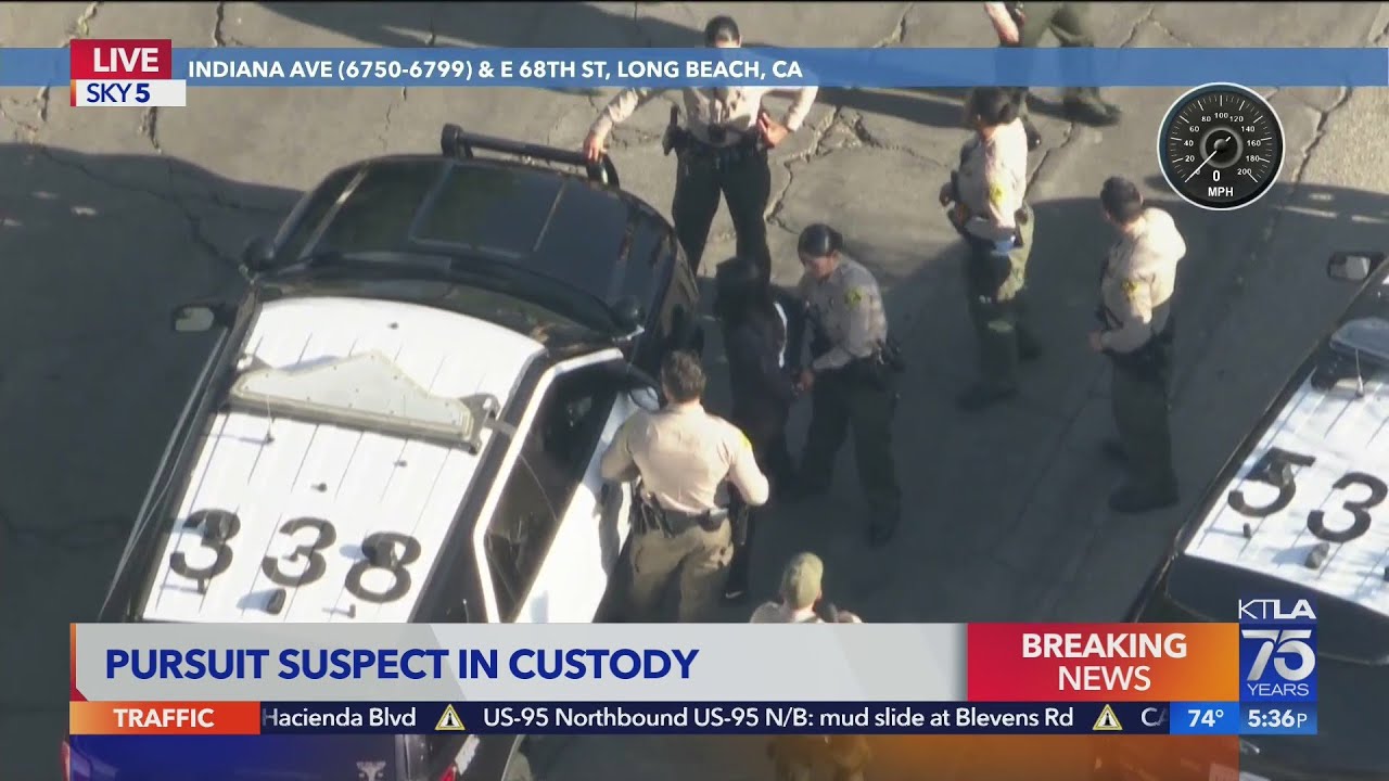 High-speed pursuit across L.A. ends with arrests in Bellflower | Los Angeles Car Chases