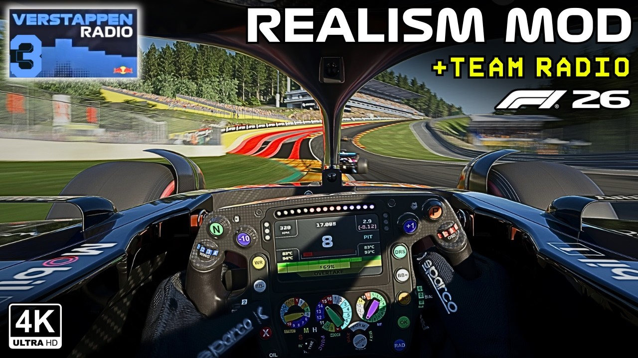 ULTRA IMMERSIVE F1 GAMEPLAY - Max Verstappen Amazing Race at Spa 2026 with Team Radio