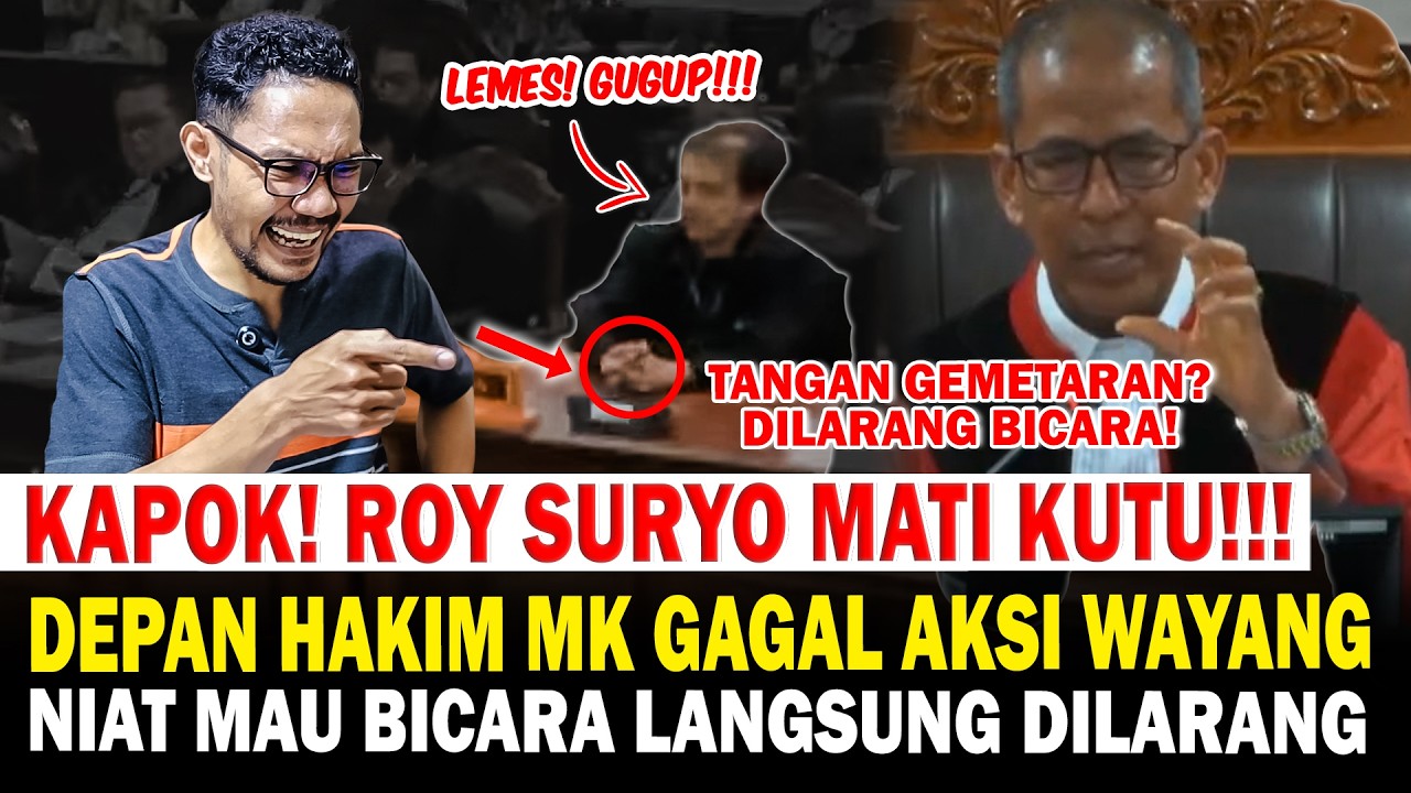 Kapok! Roy Suryo Mati Kutu Sidang Depan Hakim MK! Lemes Gagal Aksi Wayang?