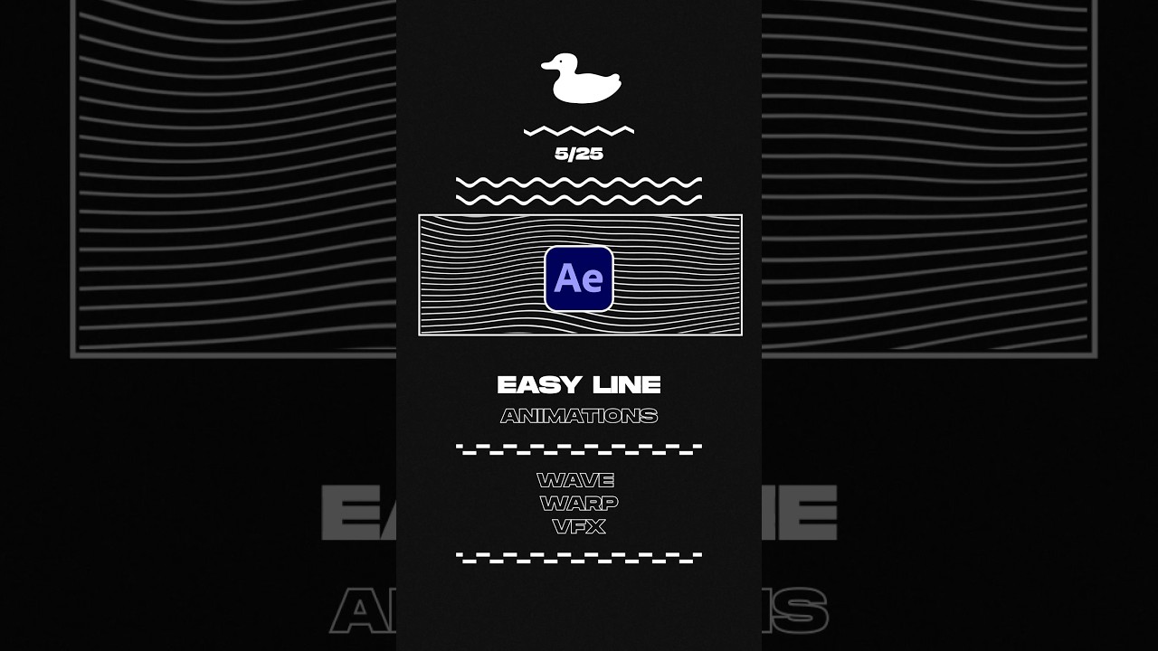 Add Visual Line Motion Graphics in After Effects With 1 Effect!