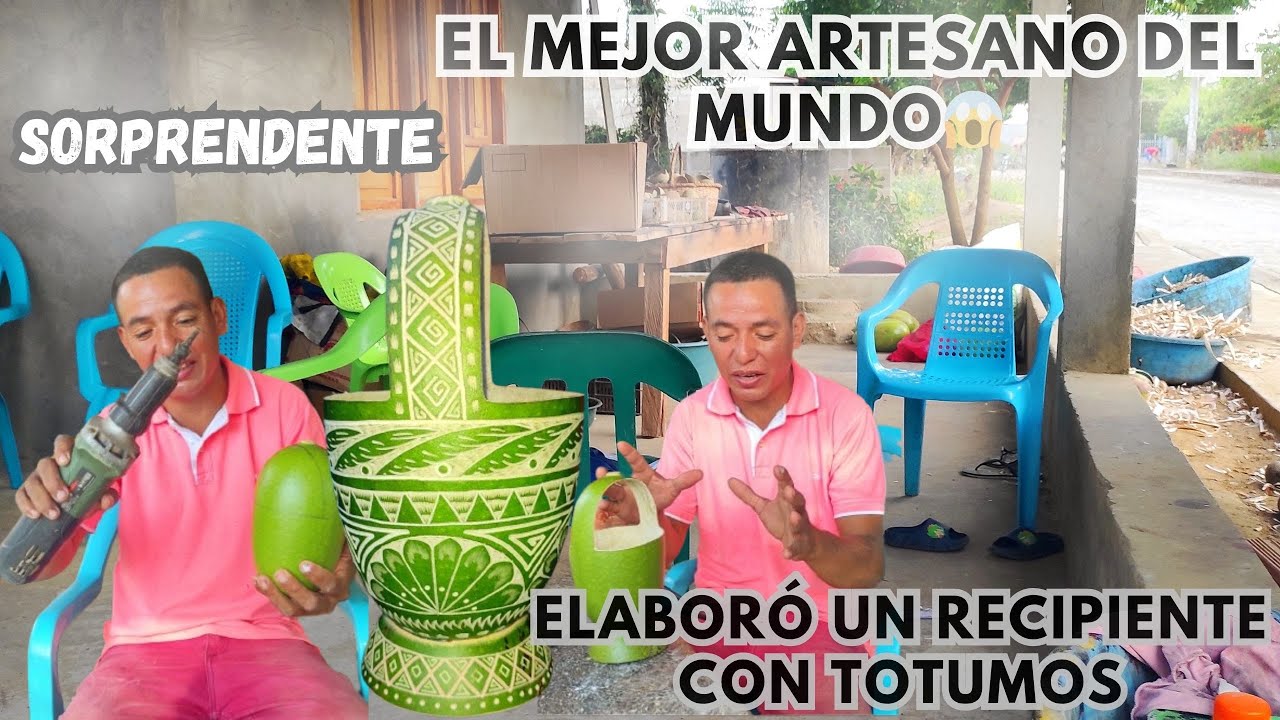 ¡¡Sorprendente!! Este Hombre se deleita elaborando una hermosa obra de arte con recursos naturales 😱