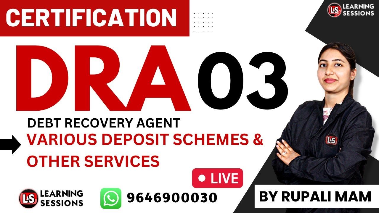 IIBF DRA #3 | VARIOUS DEPOSIT SCHEMES & OTHER SERVICES | FULL COURSE IN HINDI
