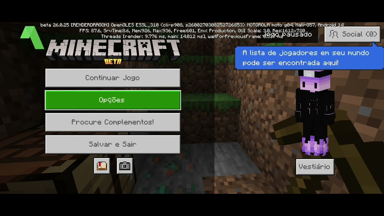 Primeiro episódio da série de zerar o Minecraft