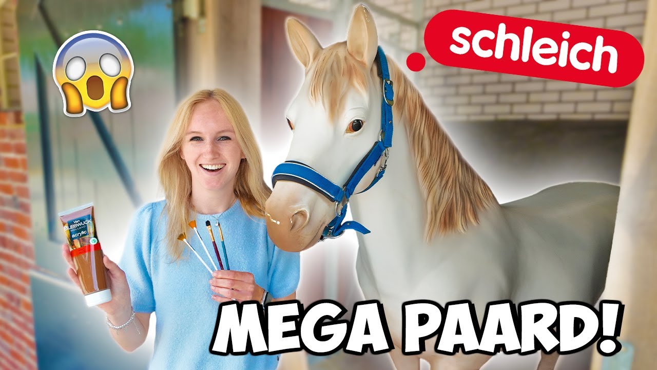 Het grootste Schleich paard OOIT repainten! 😱🎨