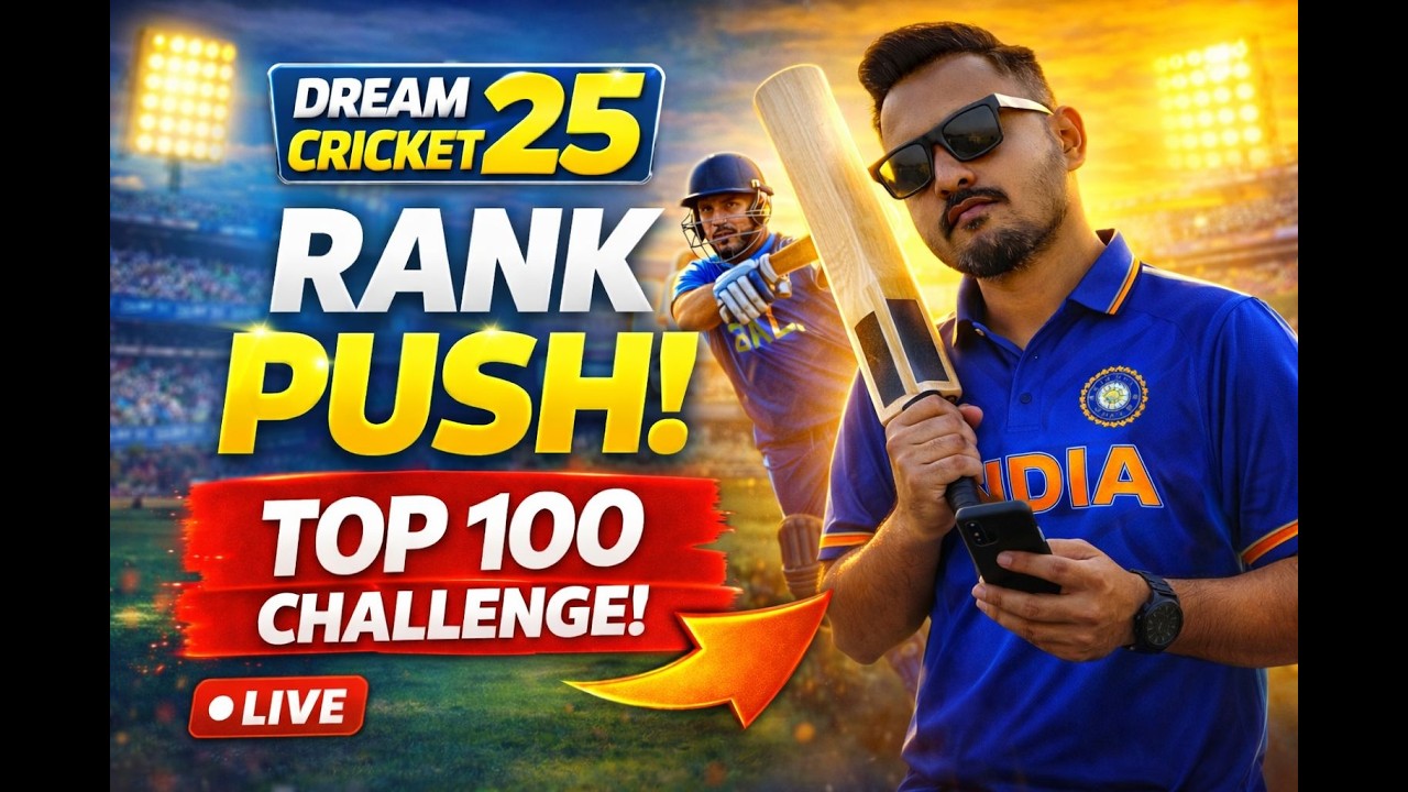 Dream Cricket 25 Live🔴Rank Push Can Reach Top 100 Today? #shorts #cricket #shortslive #cricketlover