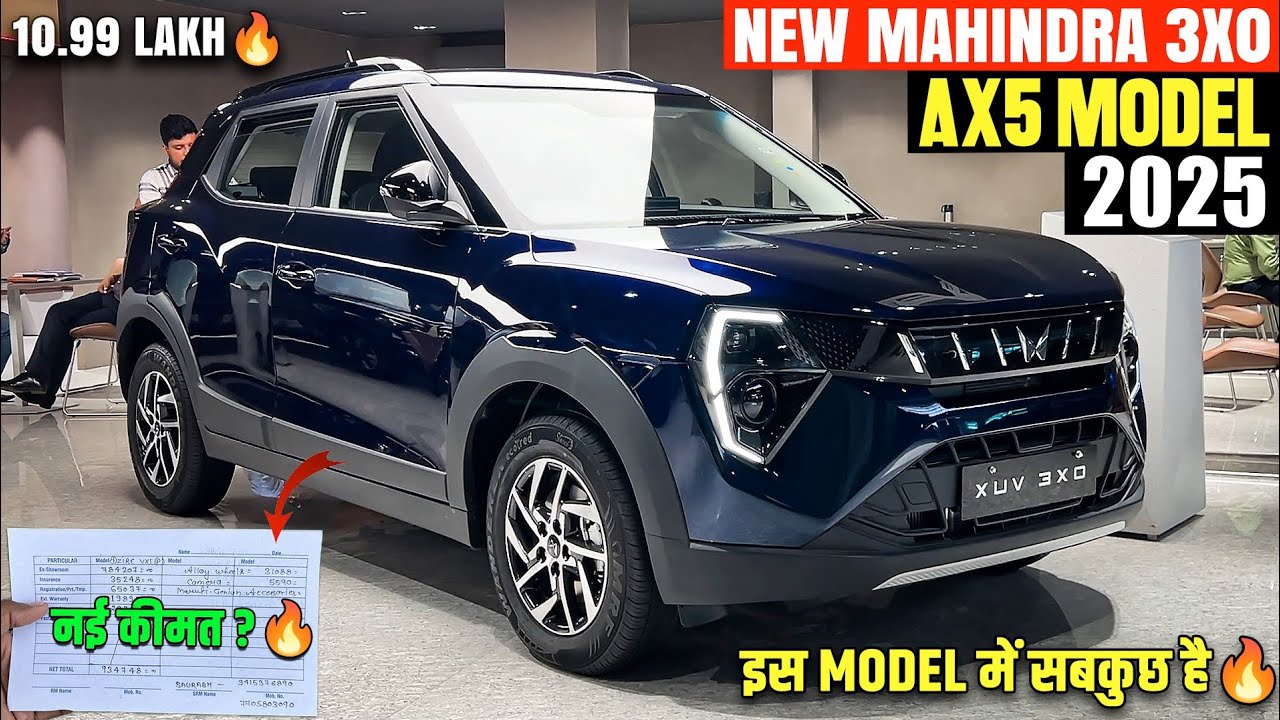 Mahindra XUV 3XO Ax5 2025 Model | नई ऑन रोड कीमत 🔥- Mahindra 3XO Second Top Model