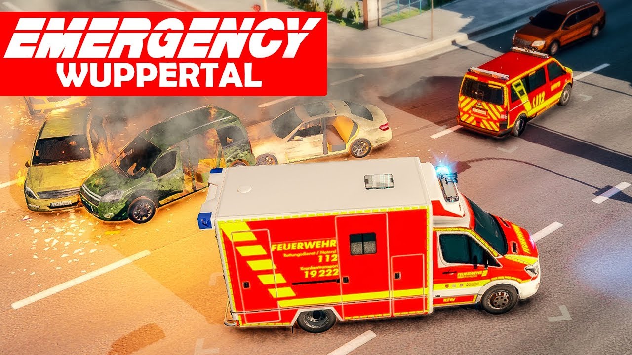 EMERGENCY Wuppertal #1: Mit BLAULICHT zum Brand! | Rettungs-Simulation Gameplay