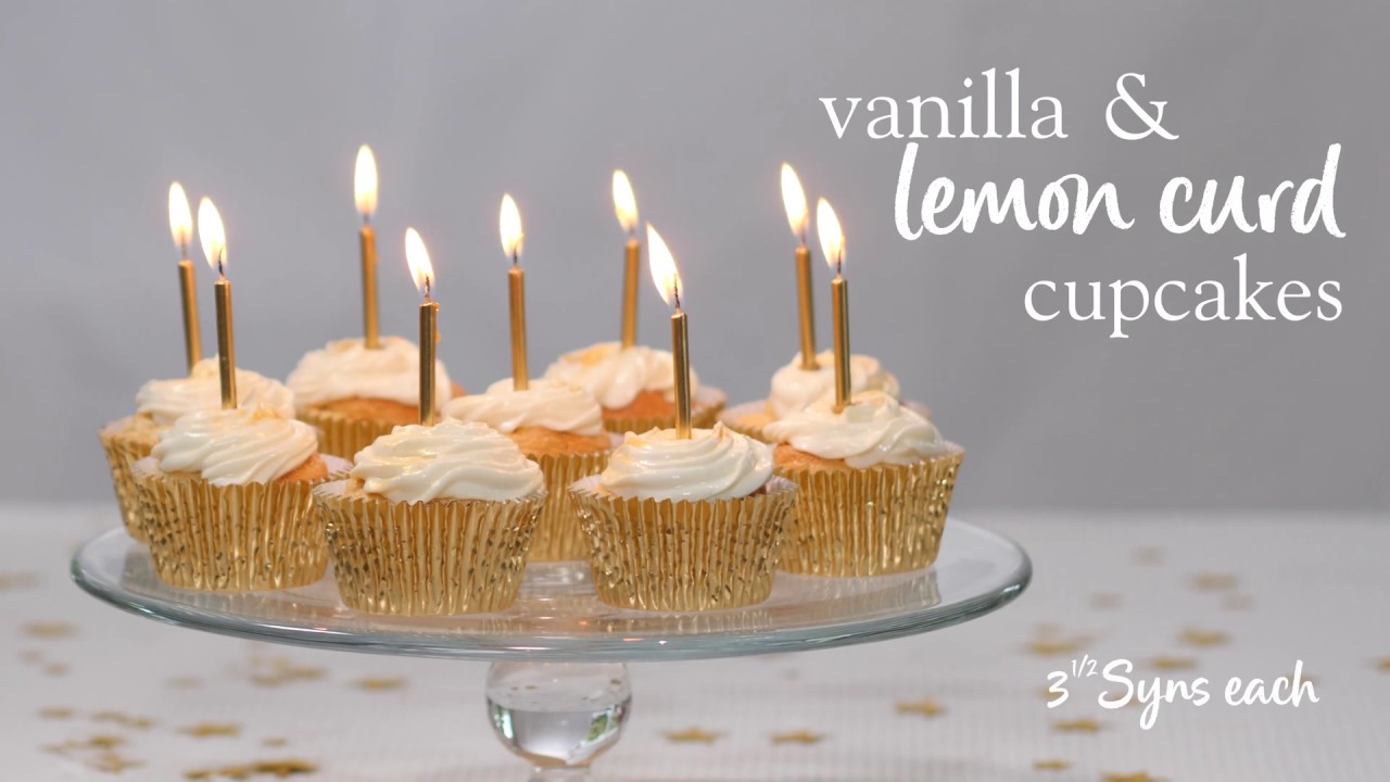 Slimming World vanilla and lemon curd cupcake recipe - 3½  Syns each