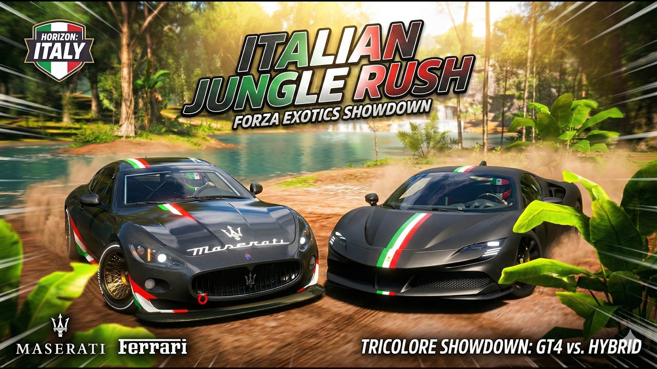 MASERATI VS FERRARI Forza horizon play with friend || RUSH 4X4 ||