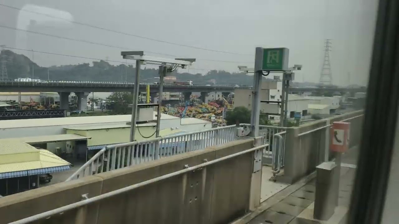 THSR 700T scenery view Tainan to Zuoying(Kaohsiung)