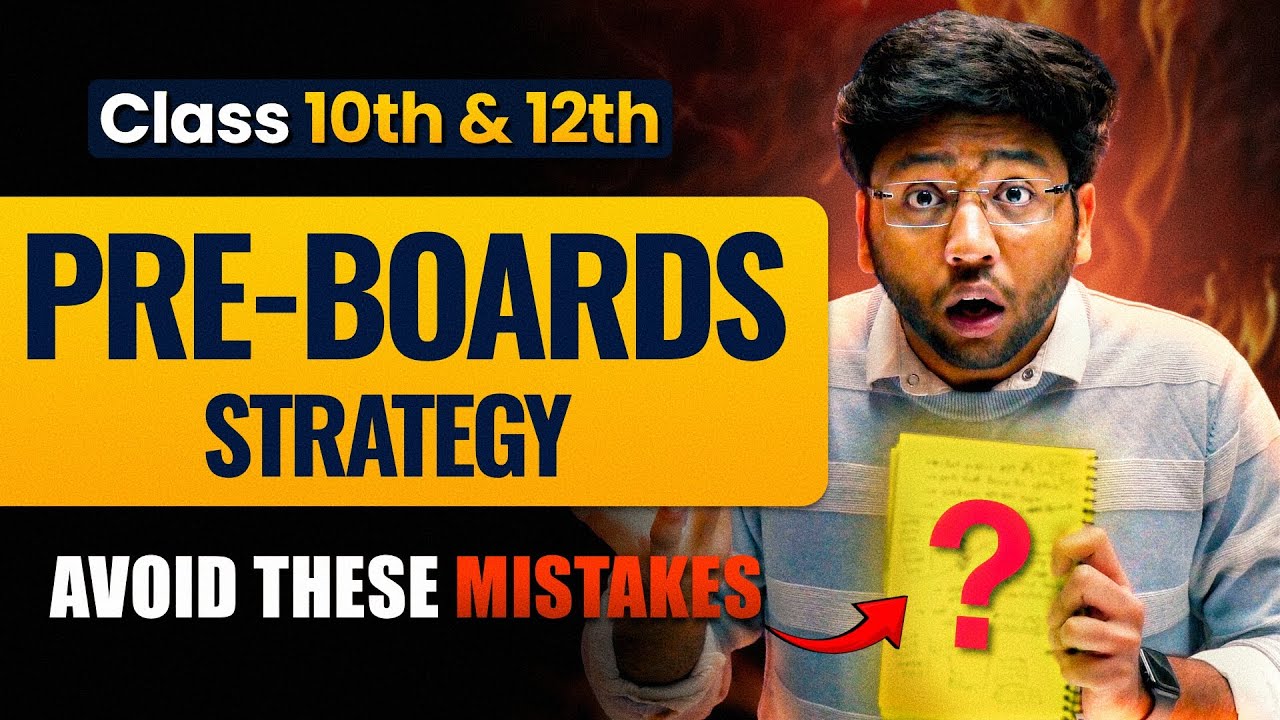 Pre-Boards Strategy To Score 95% 🔥 | Avoid These Blunders !!